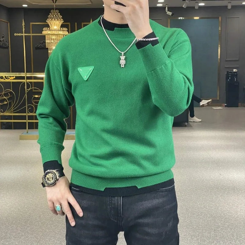 Autumn/Winter Casual Men's Sweater Long Sleeve Crew Neck Sweatshirt