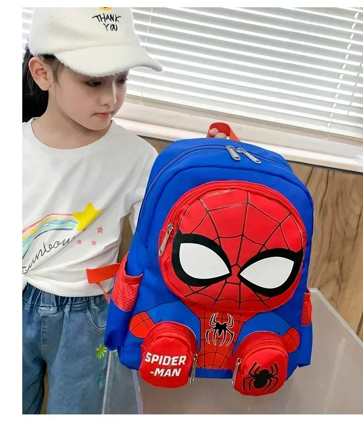 Spiderman Backpacks Super Heroes Shoulder Bag 3D Three-Dimensional