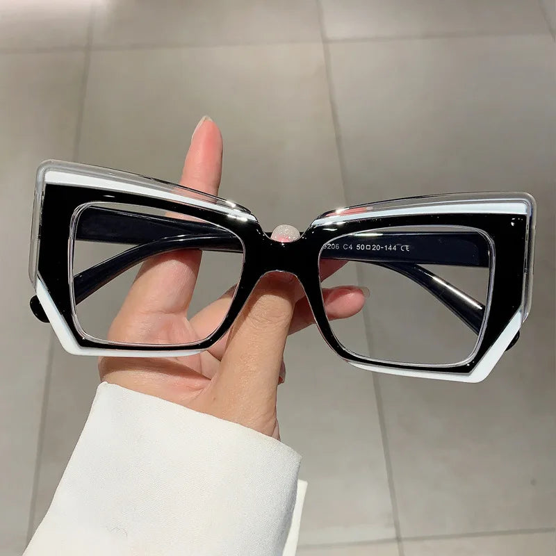 Anti Blue Light Optical Irregular Square Glasse Multicolour Eyewear Frame