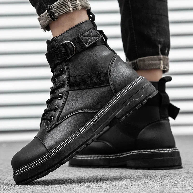 High Top Comfort Work Boots Mens Shoes WaterProof Chaussures Pour Hommes