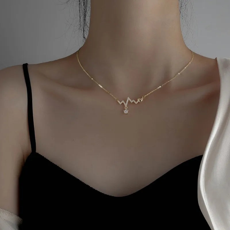 Colour Sparkling Clavicle Chain Choker Necklace Collar For Women Fine Jewelry Wedding Party Birthday Gift