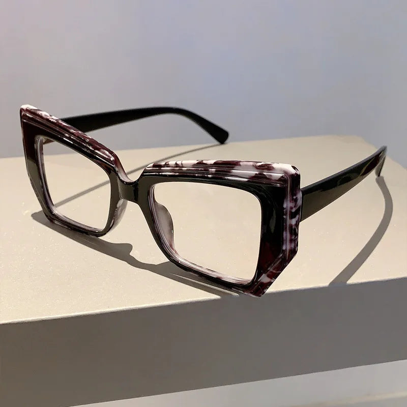 Anti Blue Light Optical Irregular Square Glasse Multicolour Eyewear Frame