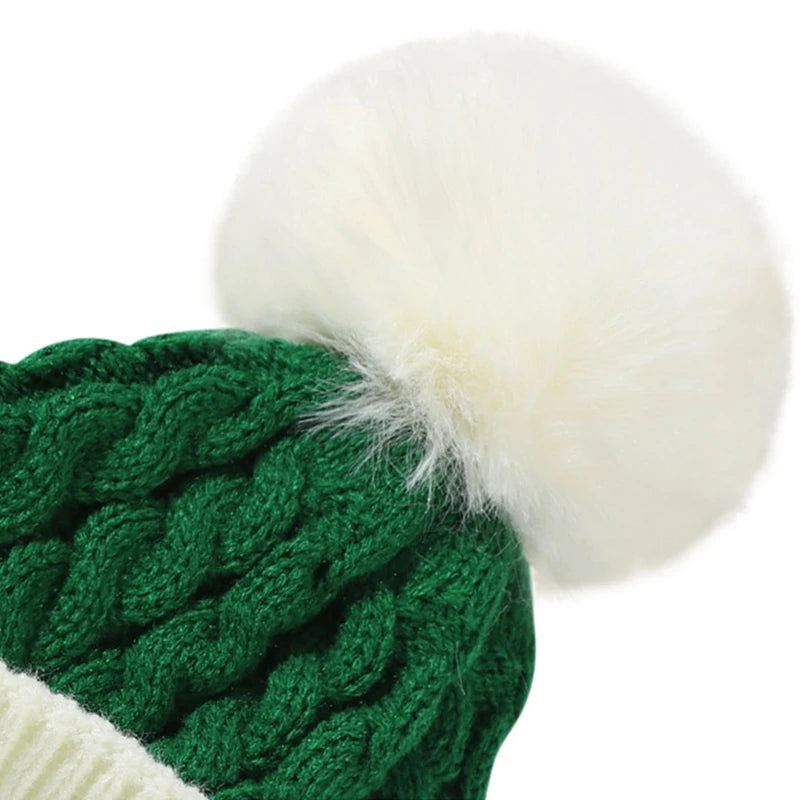 Christmas Santa New Year Hat Winter Warm Crochet 2 Sizes For Adult Kids
