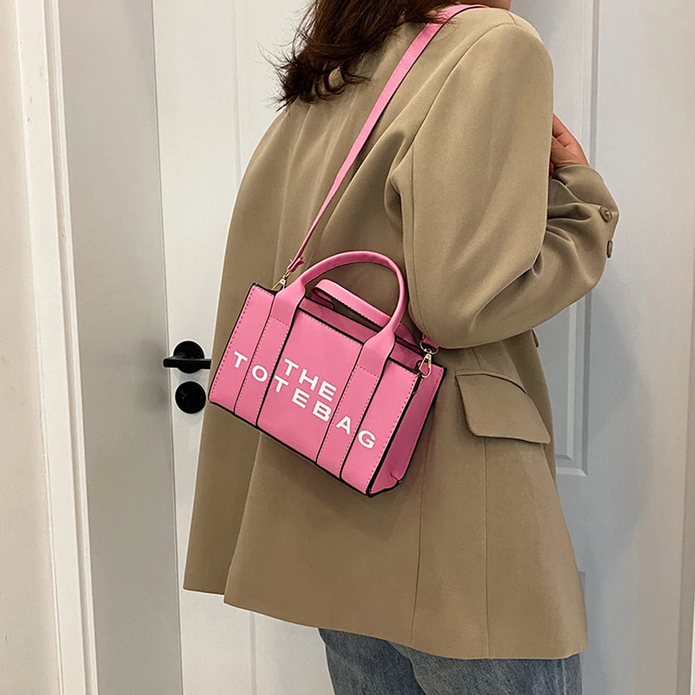 Trendy PU Leather Handbag, Top Handle Satchel Purse, Casual Crossbody Bag Casual Simple Shoulder Bag