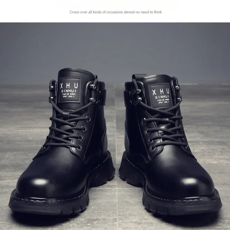 High Top Comfort Work Boots Mens Shoes WaterProof Chaussures Pour Hommes