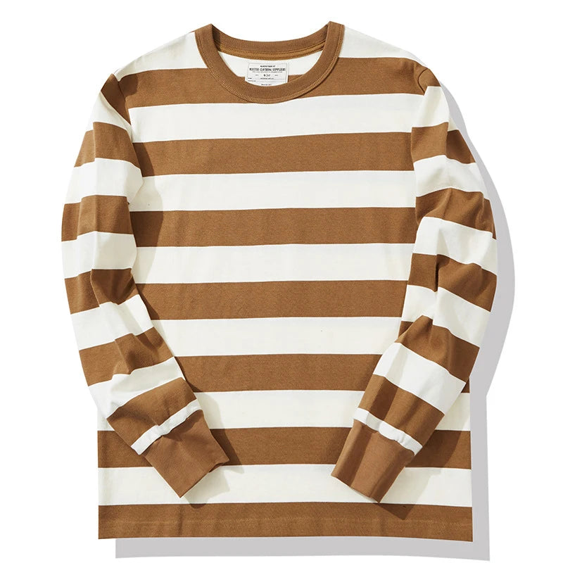 Men Fashion Comfortable Cotton Long Sleeve T-shirt Leisure O-neck Pullover Autumn Loose Tops