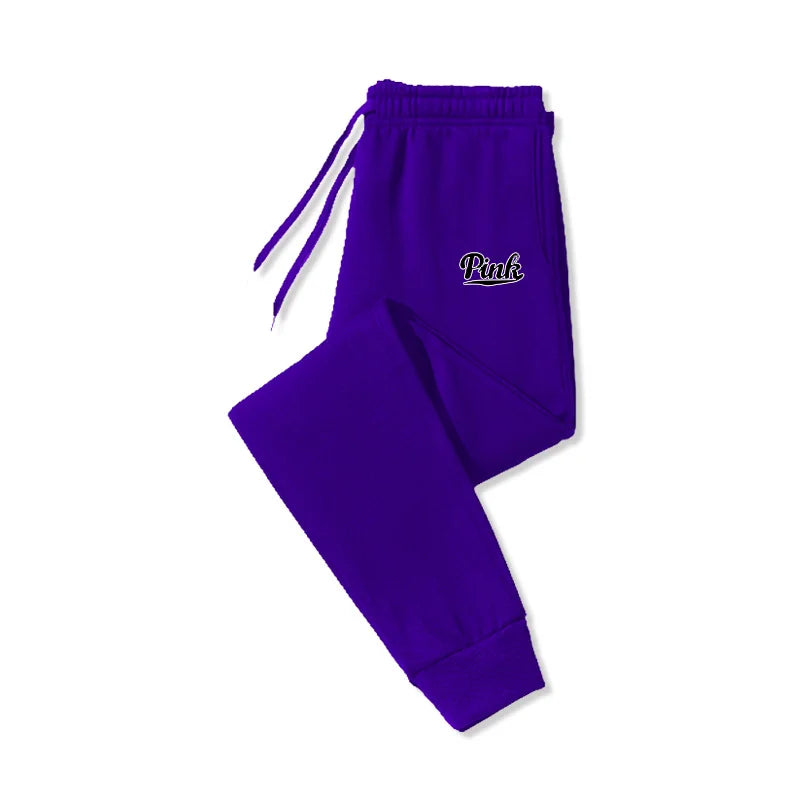 Winter Men Woman Fleece Trousers Casual Pants Sweatpants Jogger Fashion Sweatpants