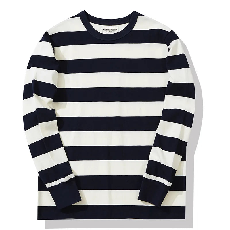 Men Fashion Comfortable Cotton Long Sleeve T-shirt Leisure O-neck Pullover Autumn Loose Tops