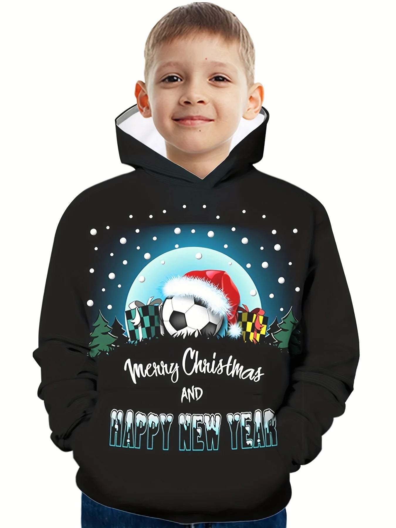 Children's Clothing Hoodies Long Sleeve Tops Christmas Streetwear