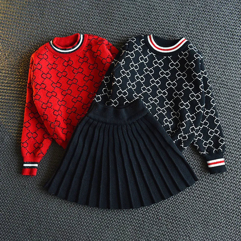 2023 Girls Winter Clothes 2 Pcs Clothing Suit Spring Outfits for Kids Girl's Clothes