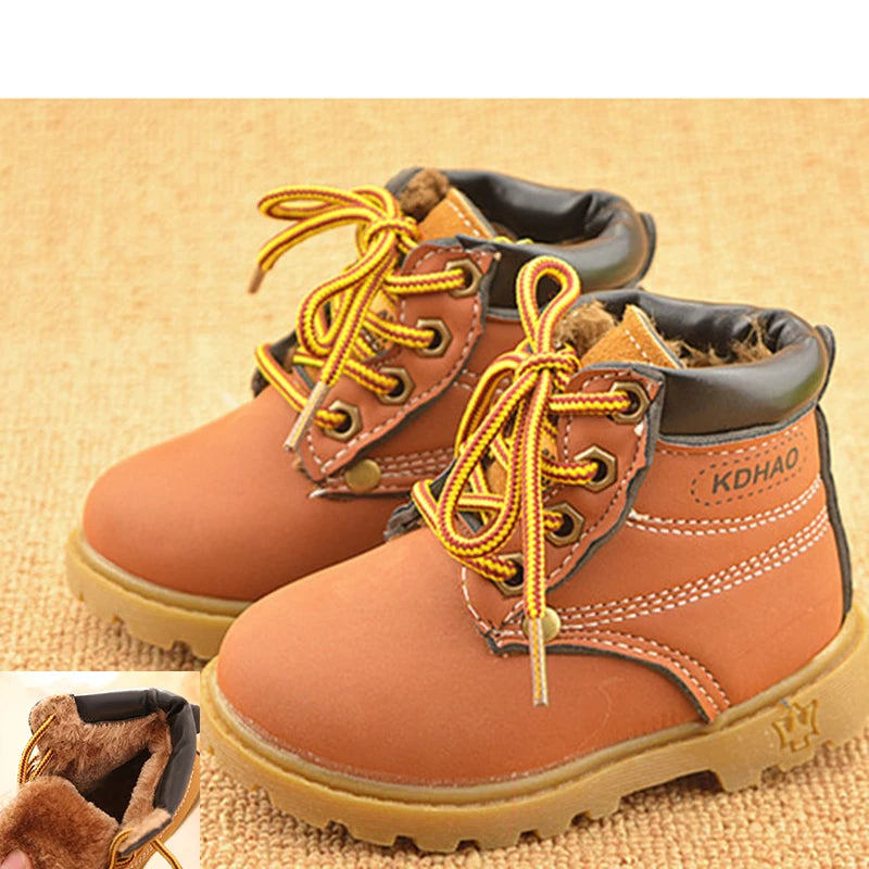 Baby Boots Toddler Fashion Boots Kids Shoes Boys Girls Snow Boots Girls Boys Plush Fashion Boots Shoes Size