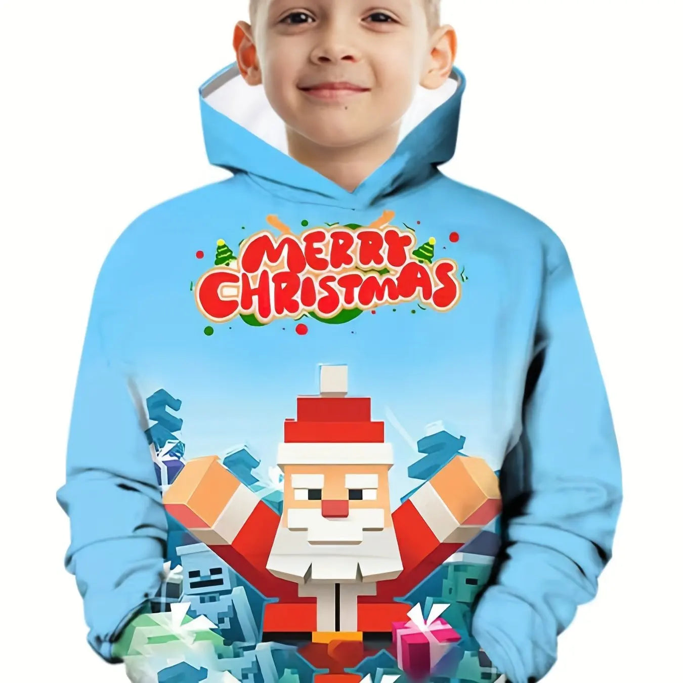 Children's Clothing Hoodies Long Sleeve Tops Christmas Streetwear