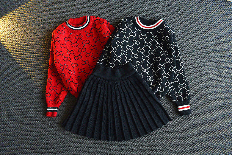 2023 Girls Winter Clothes 2 Pcs Clothing Suit Spring Outfits for Kids Girl's Clothes