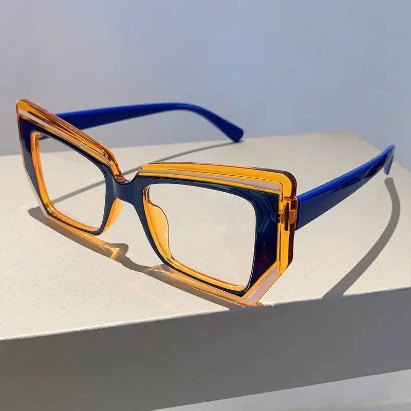 Anti Blue Light Optical Irregular Square Glasse Multicolour Eyewear Frame