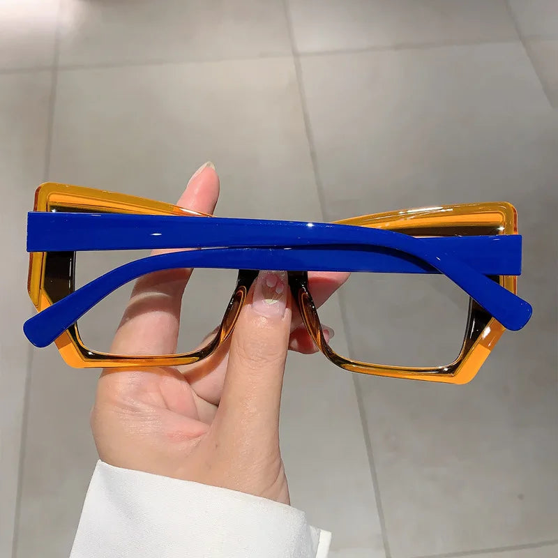 Anti Blue Light Optical Irregular Square Glasse Multicolour Eyewear Frame
