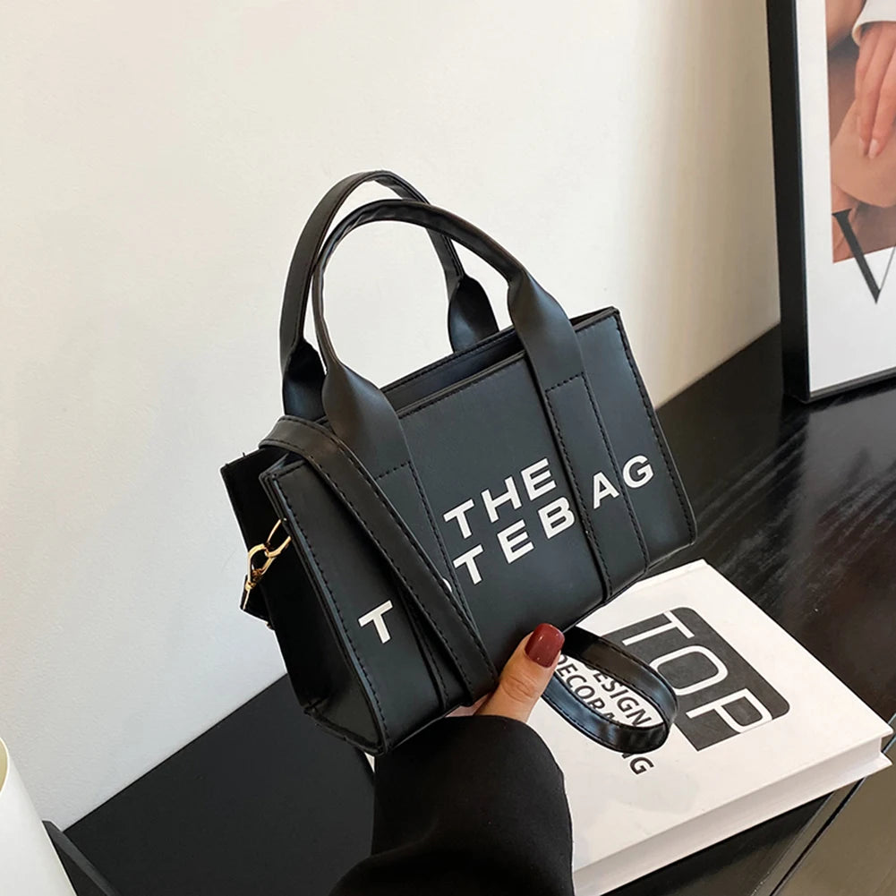 Trendy PU Leather Handbag, Top Handle Satchel Purse, Casual Crossbody Bag Casual Simple Shoulder Bag