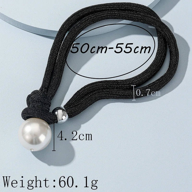 Big Pearl Statement Pendant Necklace Fashion Jewelry Pearls Women New Trend Clavicle Necklace