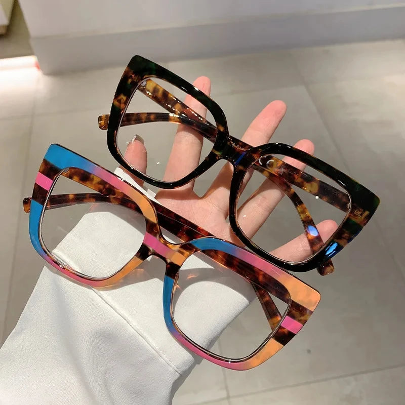 Vintage Anti Blue Light Optical Cat Eye Sexy Ladies Glasses Women Luxury Brand Designer TF