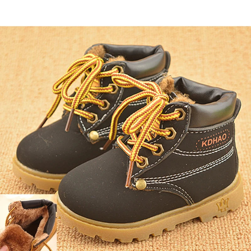 Baby Boots Toddler Fashion Boots Kids Shoes Boys Girls Snow Boots Girls Boys Plush Fashion Boots Shoes Size