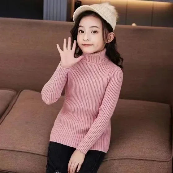 2024 New Sweater 1-9Yrs Kids Pullover Winter Knitted Bottoming Boys Sweaters