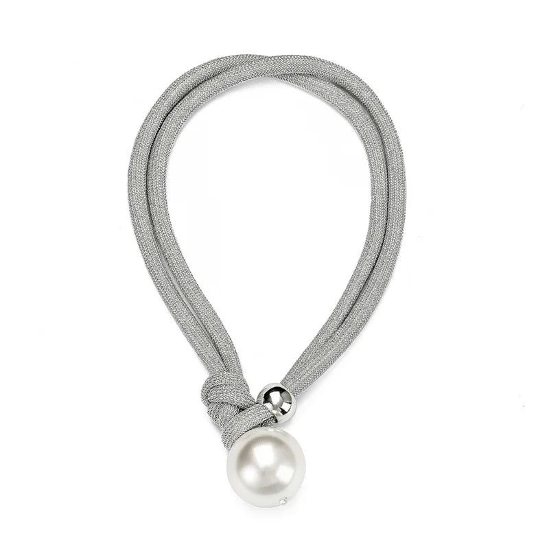 Big Pearl Statement Pendant Necklace Fashion Jewelry Pearls Women New Trend Clavicle Necklace