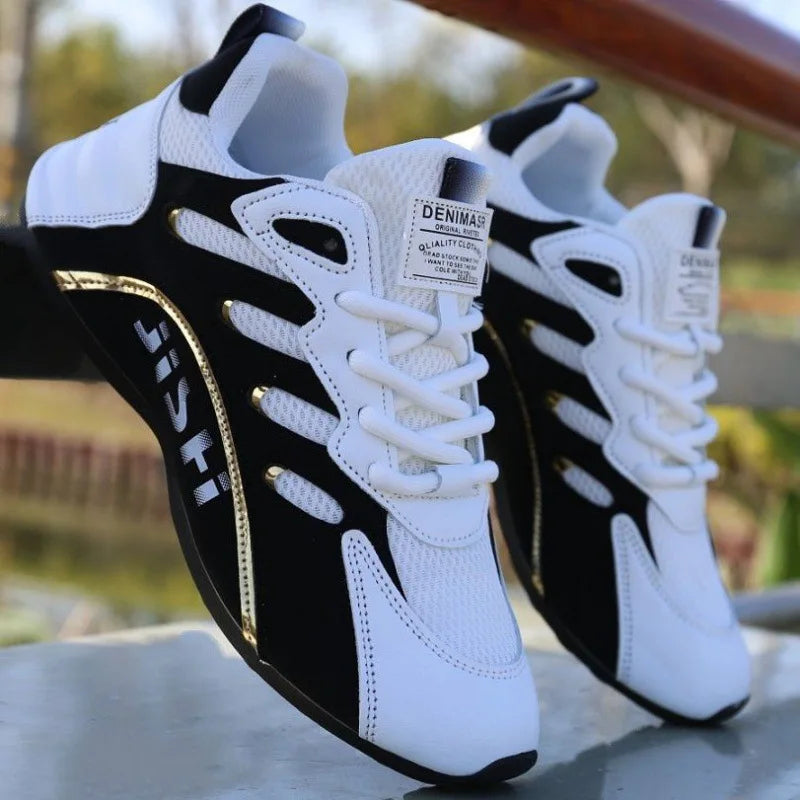 Men Casual Shoes New Comfortable Soft Bottom Flats Lace Up Sneakers