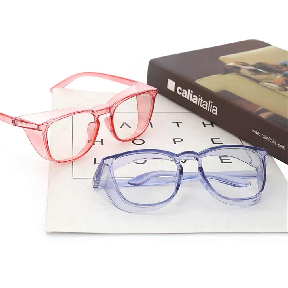 New Transparent Sand-proof Anti-shock Biking Safe Goggles Anti Blue Light Glasses For Men Women Blue Blocking Protect Eyewear