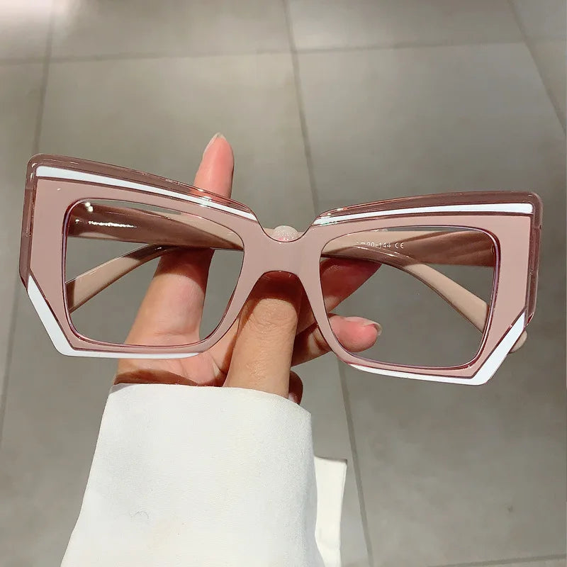 Anti Blue Light Optical Irregular Square Glasse Multicolour Eyewear Frame
