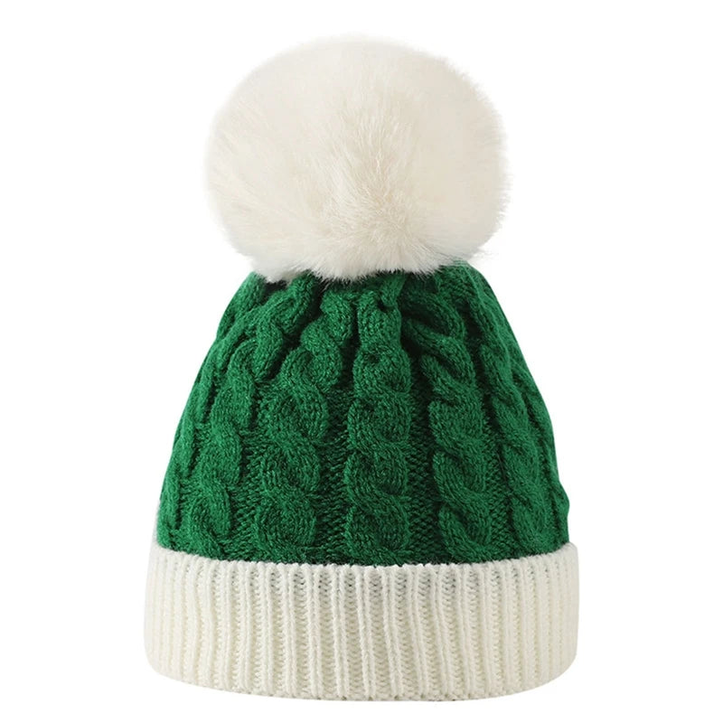 Christmas Santa New Year Hat Winter Warm Crochet 2 Sizes For Adult Kids
