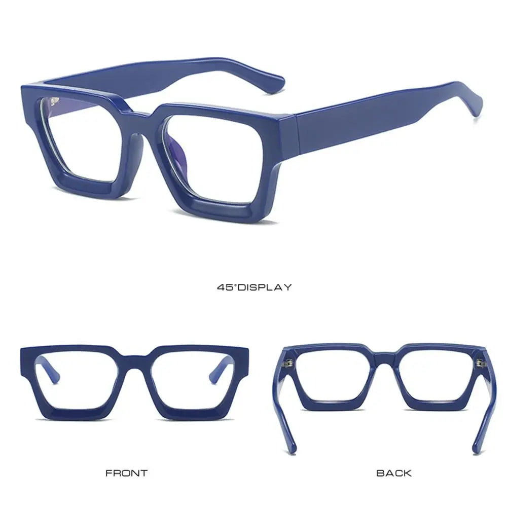 Square Glasses Unisex Small Square Computer Glasses Men Women Retro Ins Popular Eyewear