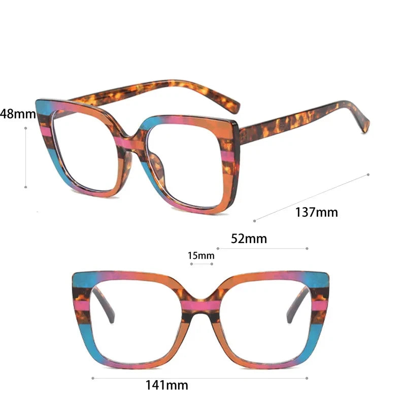 Vintage Anti Blue Light Optical Cat Eye Sexy Ladies Glasses Women Luxury Brand Designer TF
