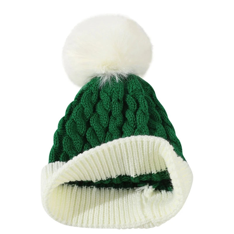 Christmas Santa New Year Hat Winter Warm Crochet 2 Sizes For Adult Kids