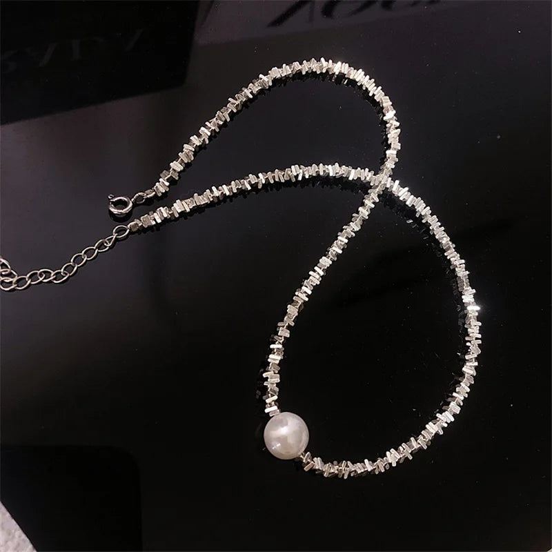 Colour Sparkling Clavicle Chain Choker Necklace Collar For Women Fine Jewelry Wedding Party Birthday Gift
