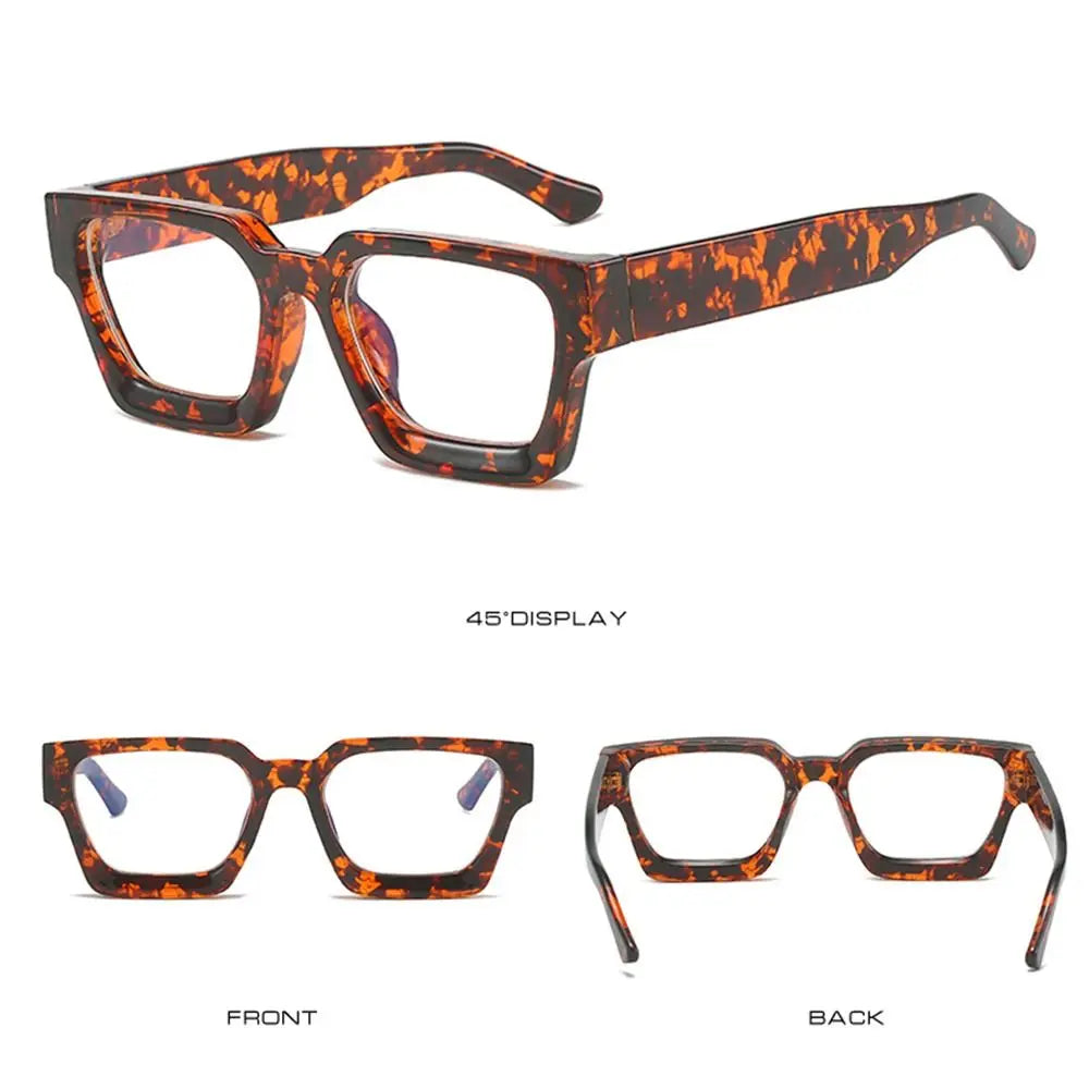 Square Glasses Unisex Small Square Computer Glasses Men Women Retro Ins Popular Eyewear