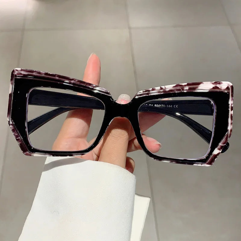 Anti Blue Light Optical Irregular Square Glasse Multicolour Eyewear Frame