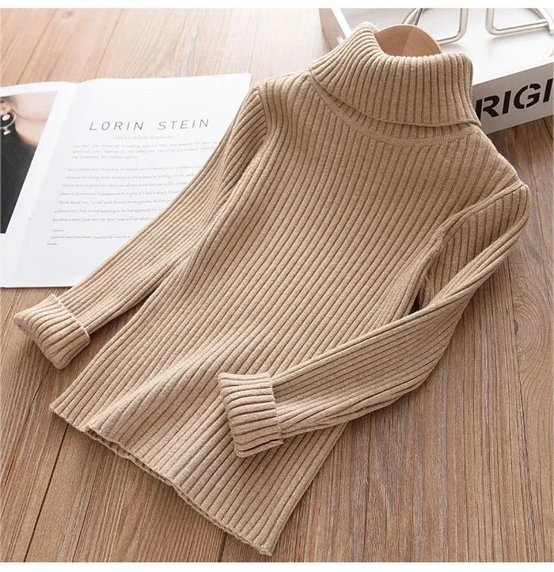 2024 New Sweater 1-9Yrs Kids Pullover Winter Knitted Bottoming Boys Sweaters