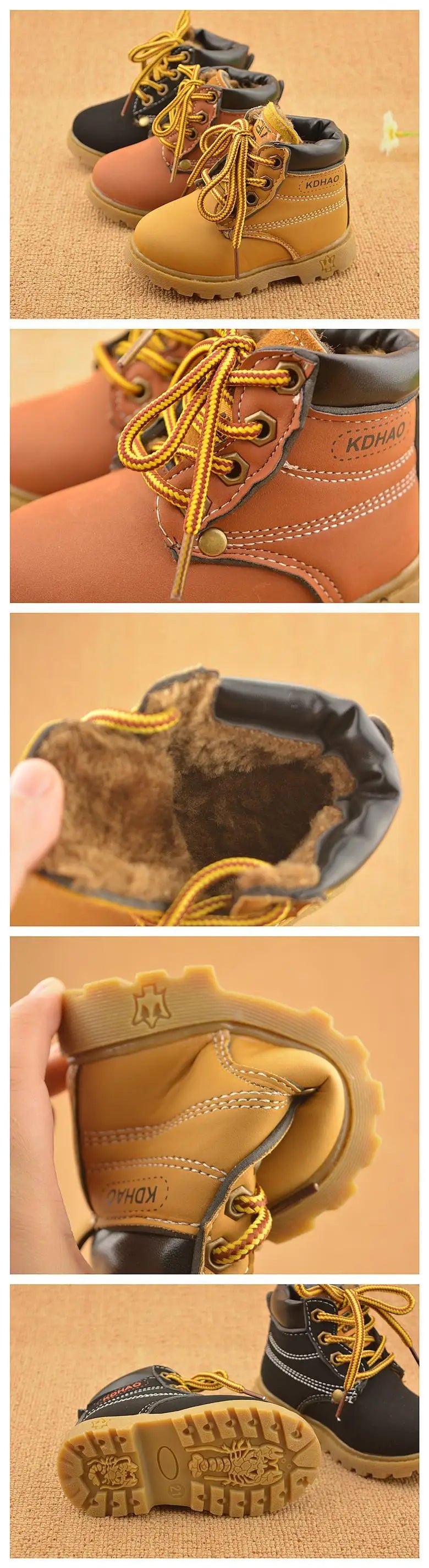 Baby Boots Toddler Fashion Boots Kids Shoes Boys Girls Snow Boots Girls Boys Plush Fashion Boots Shoes Size