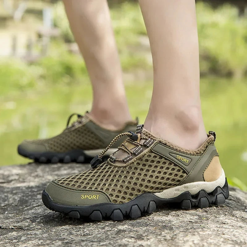 Mens Outdoor Non-Slip Hiking Shoes Summer Casual Shoe for Men Fashion
