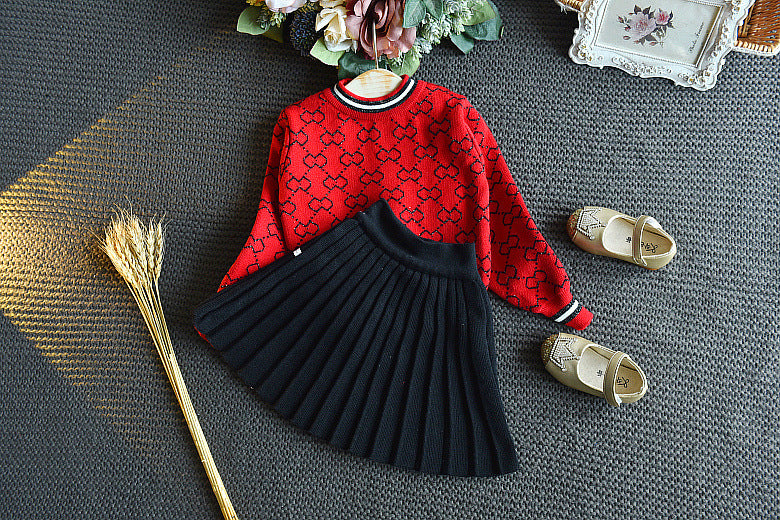 2023 Girls Winter Clothes 2 Pcs Clothing Suit Spring Outfits for Kids Girl's Clothes