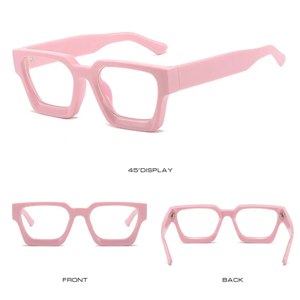 Square Glasses Unisex Small Square Computer Glasses Men Women Retro Ins Popular Eyewear