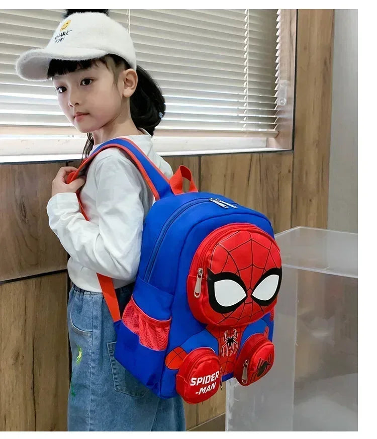 Spiderman Backpacks Super Heroes Shoulder Bag 3D Three-Dimensional