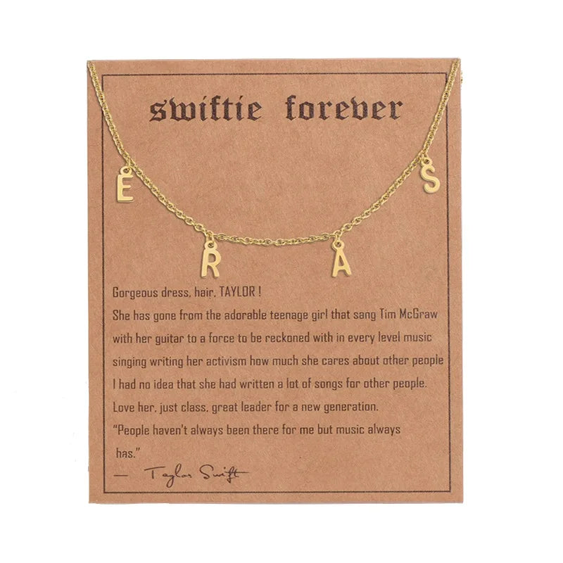 Stainless Steel Taylor Choker Necklace Jewelry Folklore Reputation Necklaces Lover Fearless Collier Acier Inoxydables Femme
