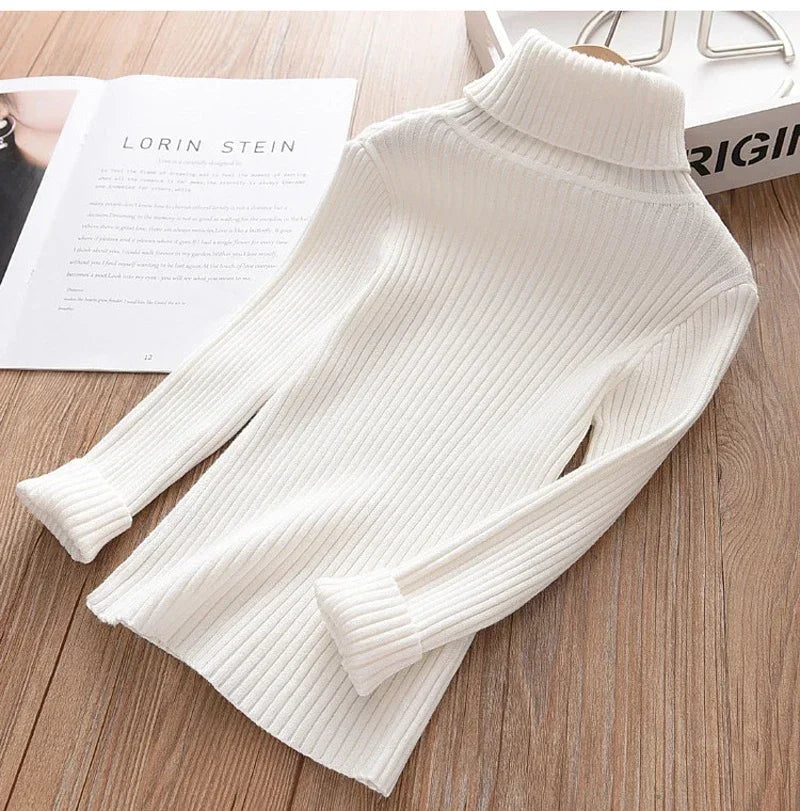 2024 New Sweater 1-9Yrs Kids Pullover Winter Knitted Bottoming Boys Sweaters