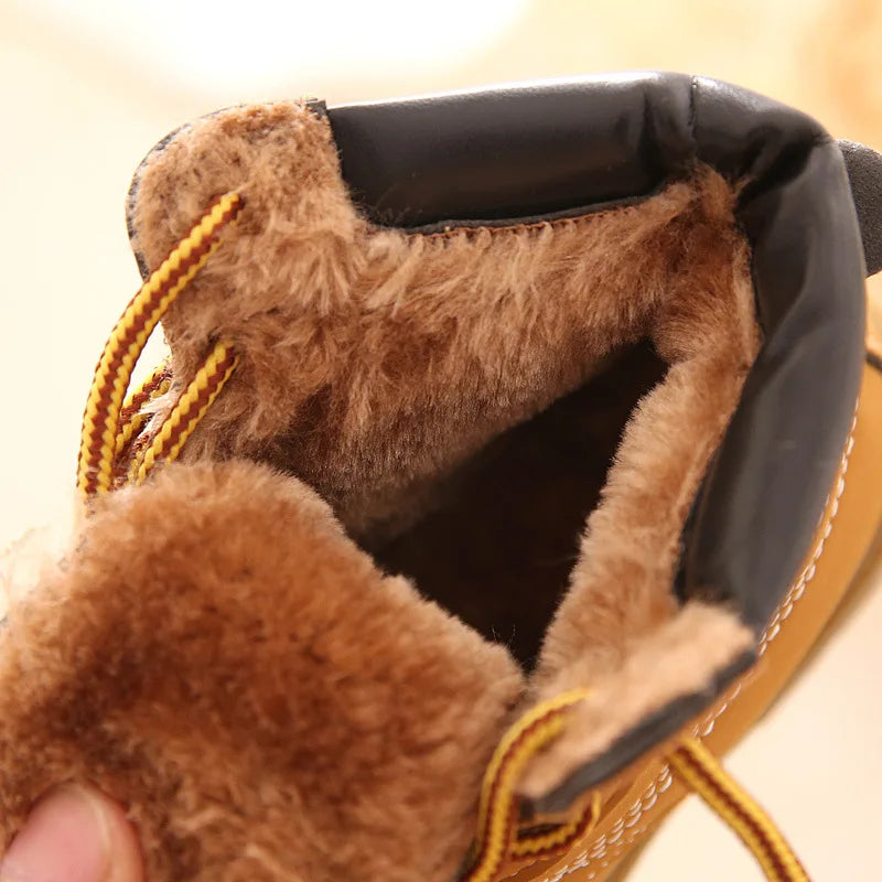 Baby Boots Toddler Fashion Boots Kids Shoes Boys Girls Snow Boots Girls Boys Plush Fashion Boots Shoes Size