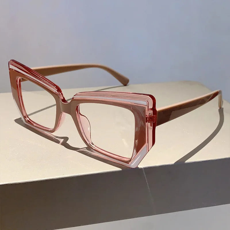 Anti Blue Light Optical Irregular Square Glasse Multicolour Eyewear Frame
