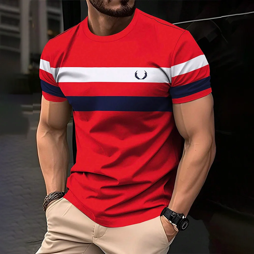 Men Fashion Street Men's Tops Summer Short Sleeve Clothing Loose Oversized T Shirt