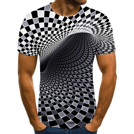 Men's T-shirt summer casual top D printing t-shirt men's