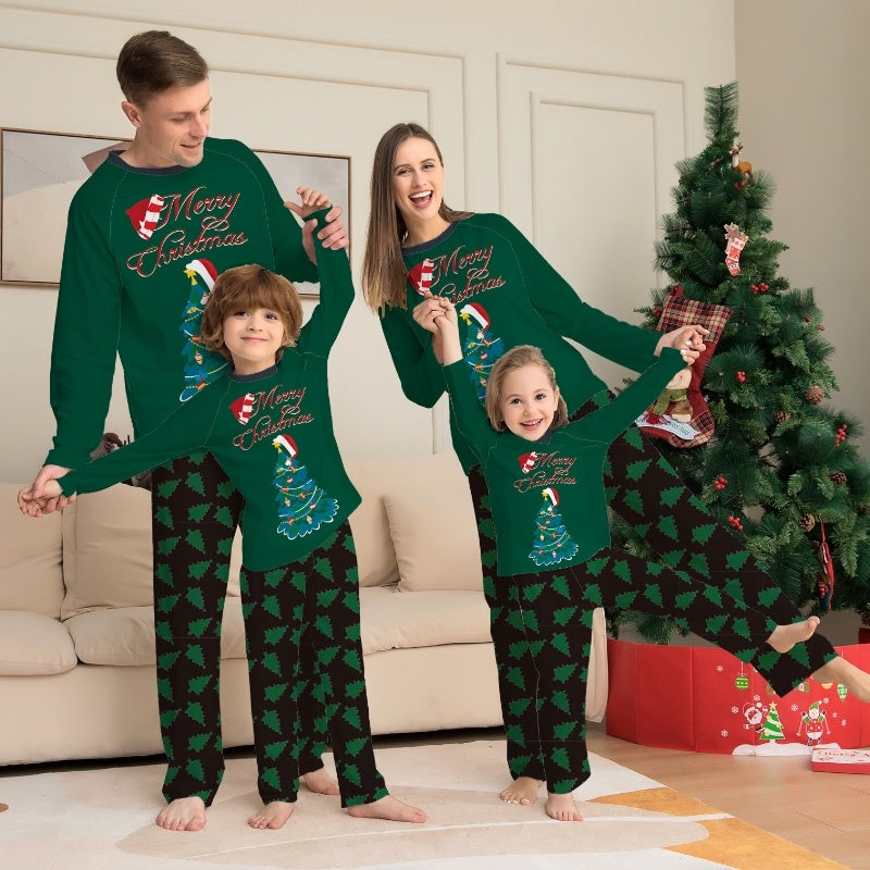 Parent-Child Christmas Suit Long-sleeved Homewear Pajamas