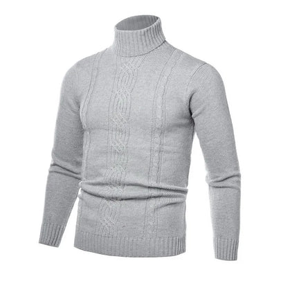 Winter Men's High Quality Turtleneck Sweater Thicken Sweater Casual Pullover