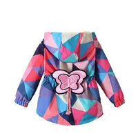 Warm Set Children's Hooded Cartoon Solid Colour 3 Pcs Girls Sweatshirt Cute Casual Suit 4-12Y